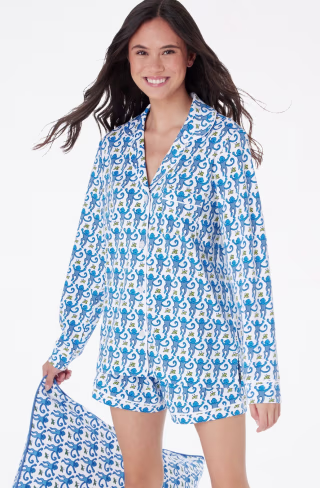 Roller Rabbit Monkey Paola Polo Pajamas