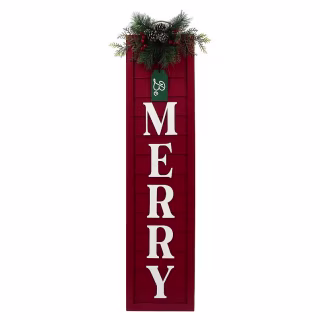 Merry Sentiment Porch Leaner