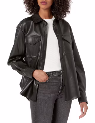 Women's @lisadnyc Faux Leather Jacket