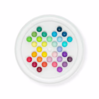 Gradient Wooden Solitaire Game
