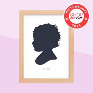 Minted Silhouette Custom Print with Text