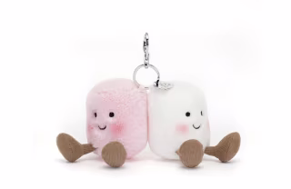 Jellycat Amuseables Pair of Marshmallows Bag Charm