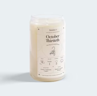 Personalized Birthdate Candle