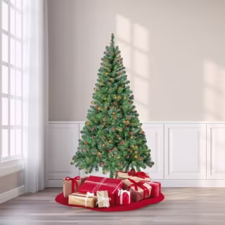 6.5 Ft. Pre-Lit Artificial Christmas Tree