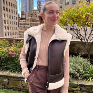 Faux Suede Zip Vest