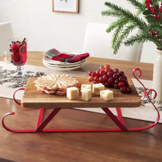 Sleigh Figural Serving Board 