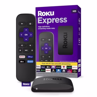 Roku Express | HD Roku Streaming Device with Standard Remote