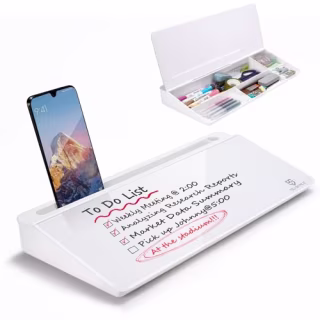 Small Glass Desktop Dry Erase Board
