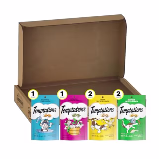 Temptations Classic Crunchy and Soft Cat Treats Feline Favorites Variety Pack