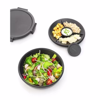 Make & Take Salad Bowl with Removable Tray