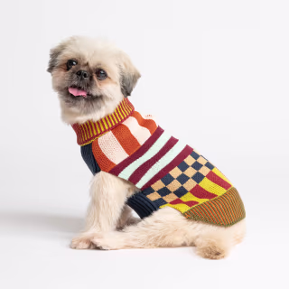 Verloop Pattern Patch Dog Sweater