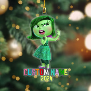 Personalized Disgust Christmas Ornament