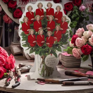 One Dozen Roses "The Golden Girls" Dozen Red Roses
