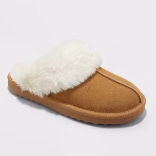 Auden Women's Sylvia Genuine Suede Scuff Slippers