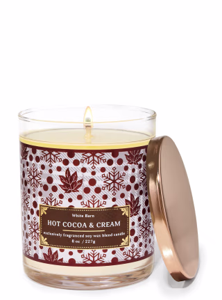 Hot Cocoa and Cream Single Wick Candle