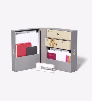 Desk Vault Organizer Box