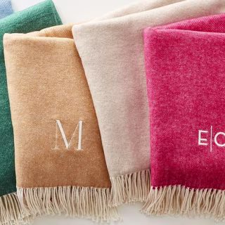 Mark and Graham Italian Woven Throw Blanket