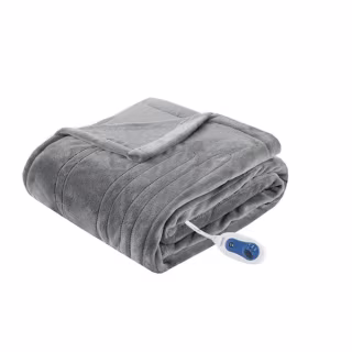 Beautyrest Heated Plush Electric Throw Blanket