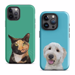 Custom Pet Portrait iPhone Case