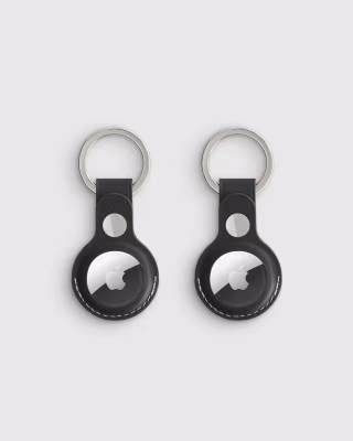 Quince Nappa Leather AirTag Key Ring 2-pack
