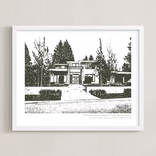 Minted Custom House Print