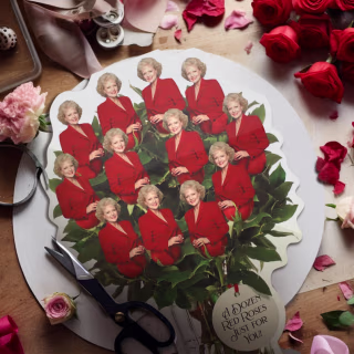One Dozen Roses "The Golden Girls" Dozen Red Roses