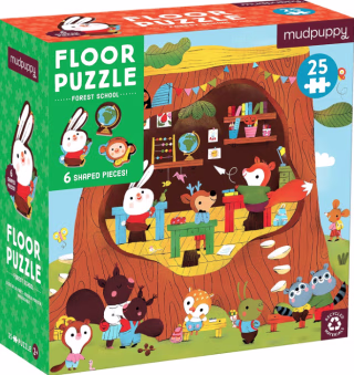 Forest School Floor Puzzle with Shaped Pieces