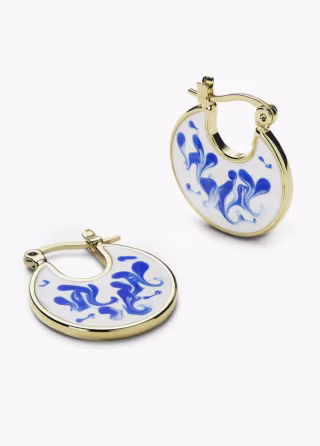 Enamel Earrings