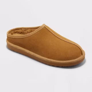 Goodfellow & Co. Men's Cruz Genuine Suede Clog Slippers