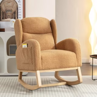 Wingback Glider Rocking Chair