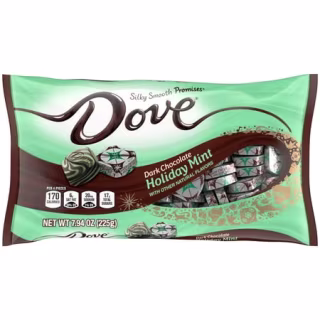 Dark Chocolate Holiday Mint Christmas Candy