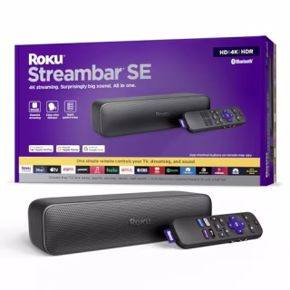 Roku Streambar TV Soundbar with Built-in 4K/HD/HDR Streaming, Premium Speakers