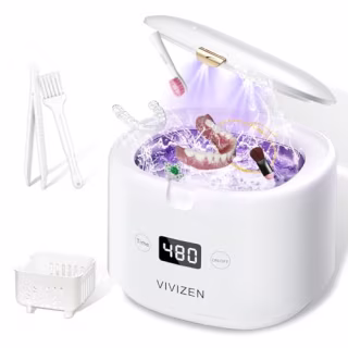Ultrasonic Retainer Cleaner, Sonic Dental Cleaning Pod