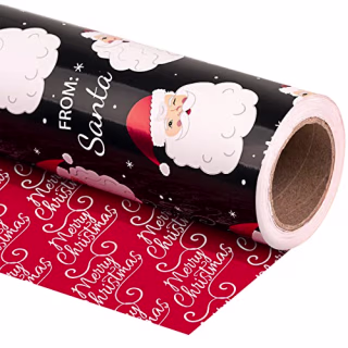 Reversible Christmas Wrapping Paper