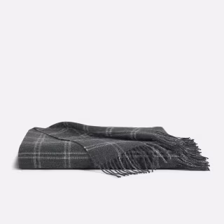 Alpaca Brooklinen Windowpane Throw Blanket