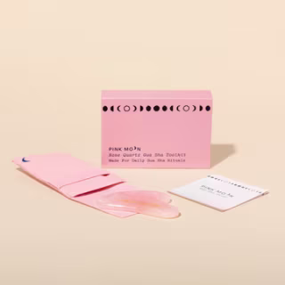 Pink Moon Rose Quartz Gua Sha Facial Toolkit