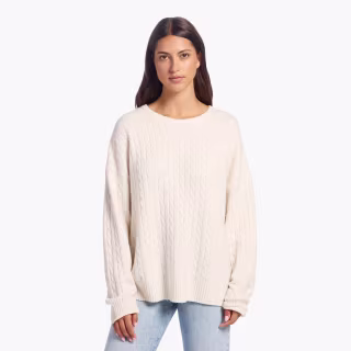 Cable Crew Neck Sweater