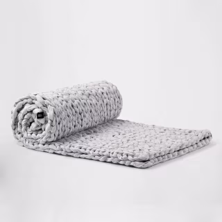 Silk & Snow Hand Knitted Weighted Blanket