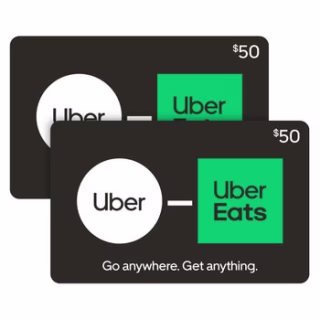 Uber $50 eGift Card, 2-pack