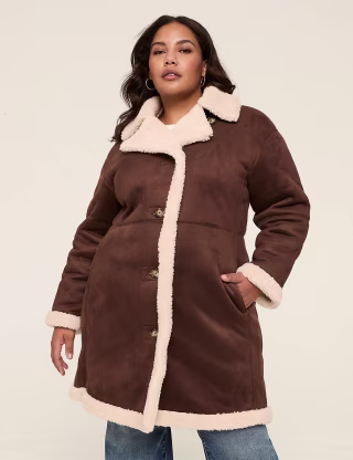 Faux-Suede Coat