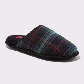 Men's Plaid Scuff Slippers