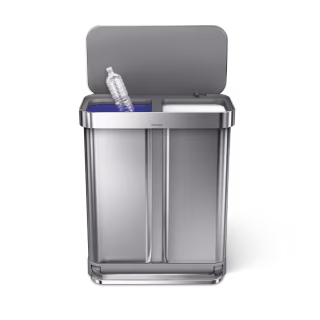 58L Dual Compartment Trash Can