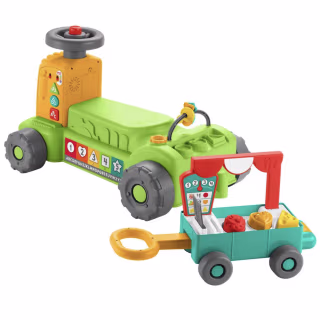 Fisher Price Laugh Learn 4-in-1 Farm to Market Tractor Ride-on Learning Toy
