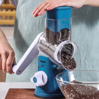 Blue rotary grater