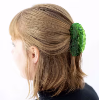 Large Pickle Hair Claw Clip