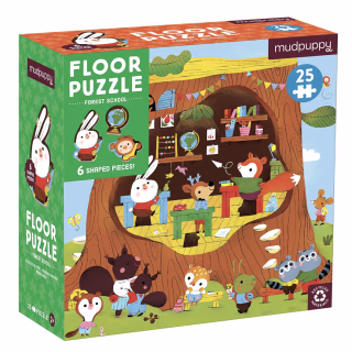 Forest School Floor Puzzle with Shaped Pieces