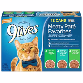 9Lives Pate Favorites Wet Cat Food Variety Pack (12-pack)