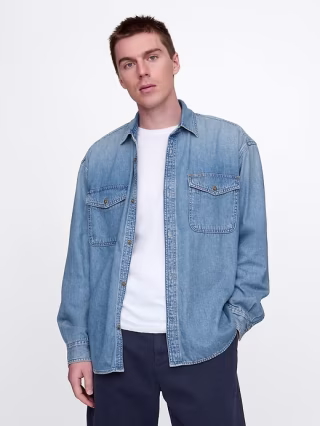 UltraSoft Denim Big Shirt