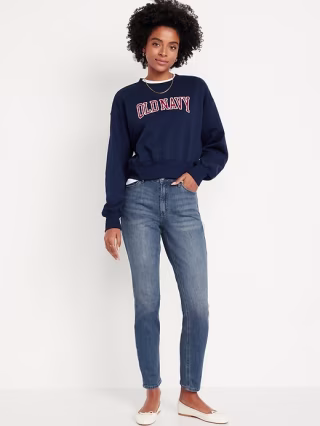 Old Navy High-Waisted Wow Straight Ankle Jeans