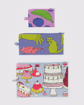 Baggu Flat Pouch Set